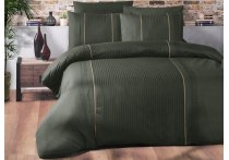 Постельное белье ранфорс delux First Choice - Dark Elegant Dark Green (Турция), евро